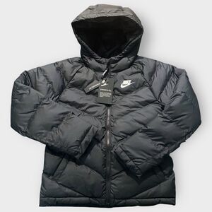 Nike Sportswear Synthetic Fill Black Hooded Jacket Youth size Medium CU9157-010
